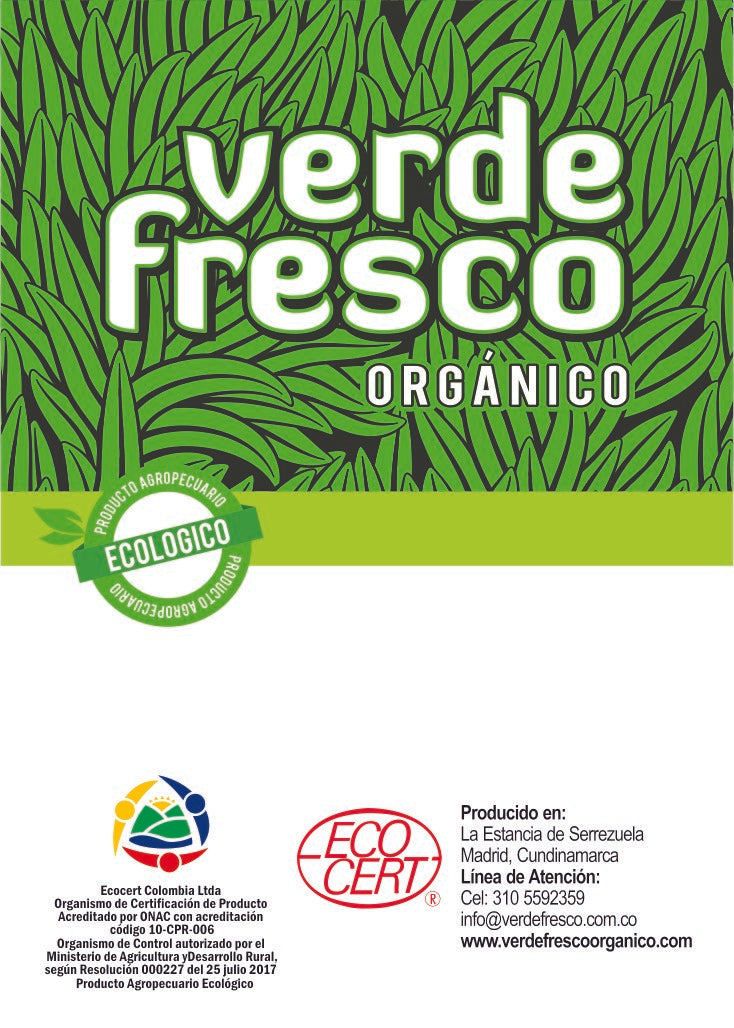 Guascas Orgánicas certificada  Ecocert 130 g